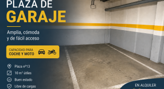 Alquiler de Plaza de Garaje – Amplia y Fácil Acceso – Alcobendas calle Valladolid